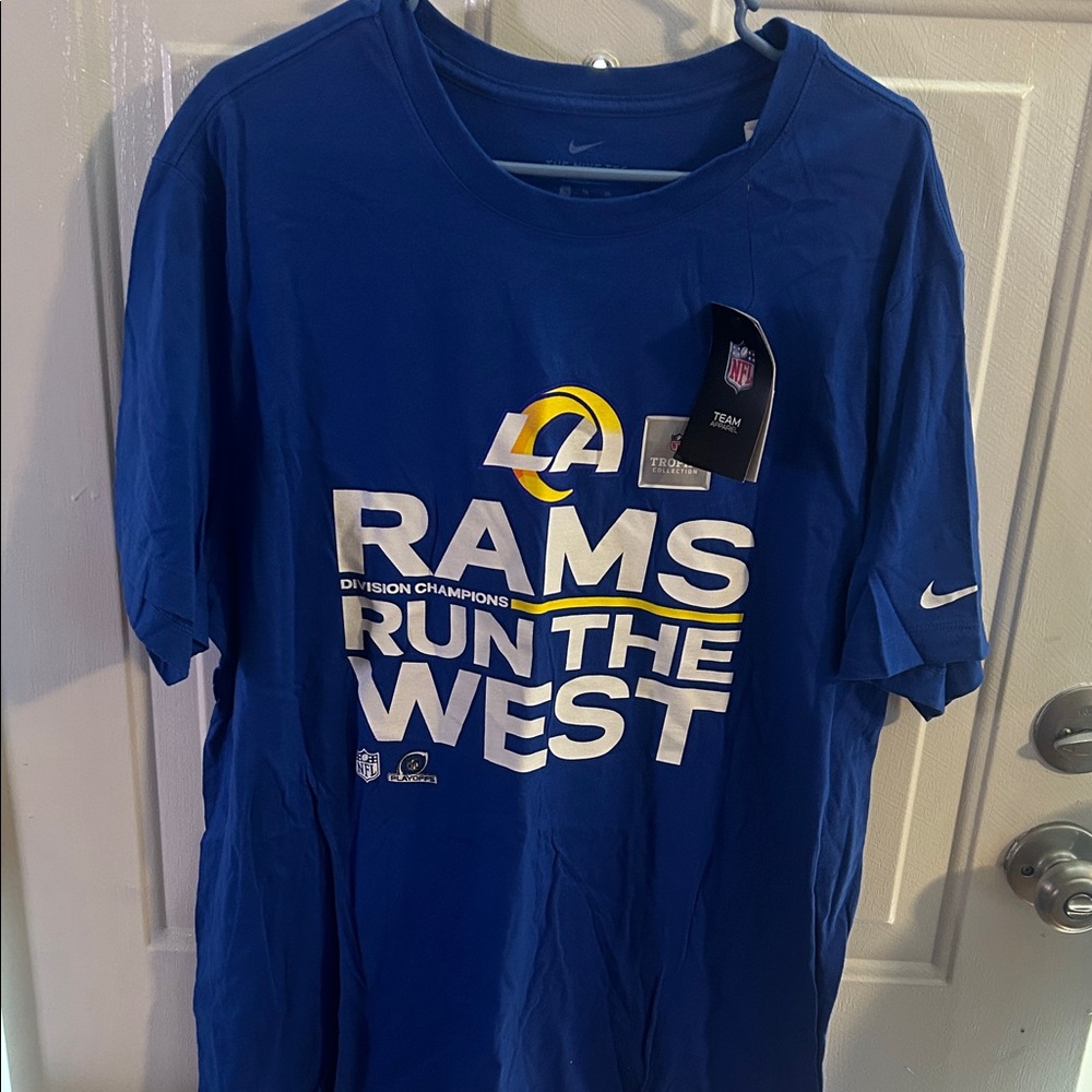 NFL Rams Division Champion Nike Tshirt Men’s XL NWT